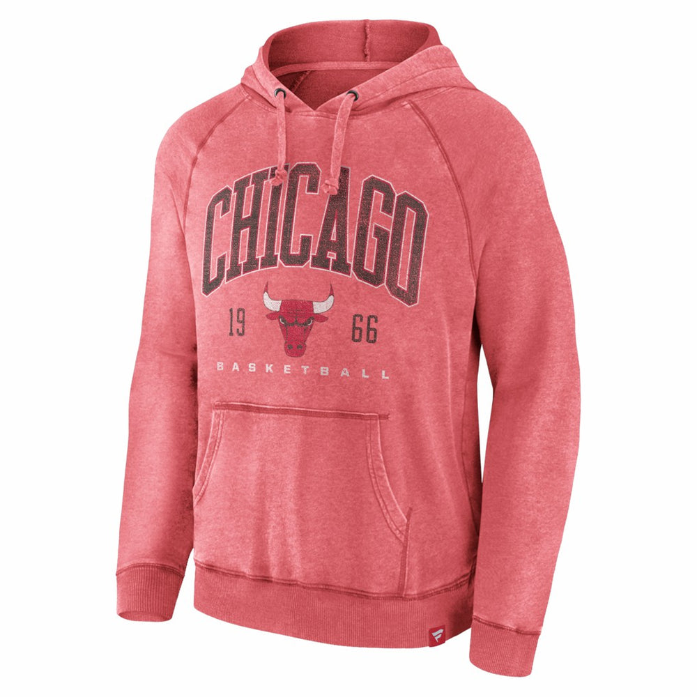 Fanatics Chicago Bulls Foul Trouble Snow Wash Raglan Pullover Hoodie
