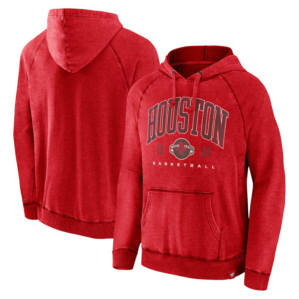 Fanatics Houston Rockets Foul Trouble Snow Wash Raglan Pullover Hoodie sale