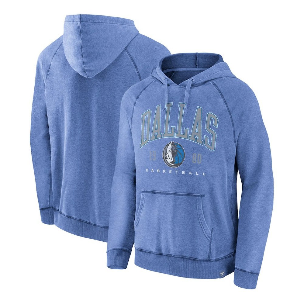 Fanatics Dallas Mavericks Foul Trouble Snow Wash Raglan Pullover Hoodie sale