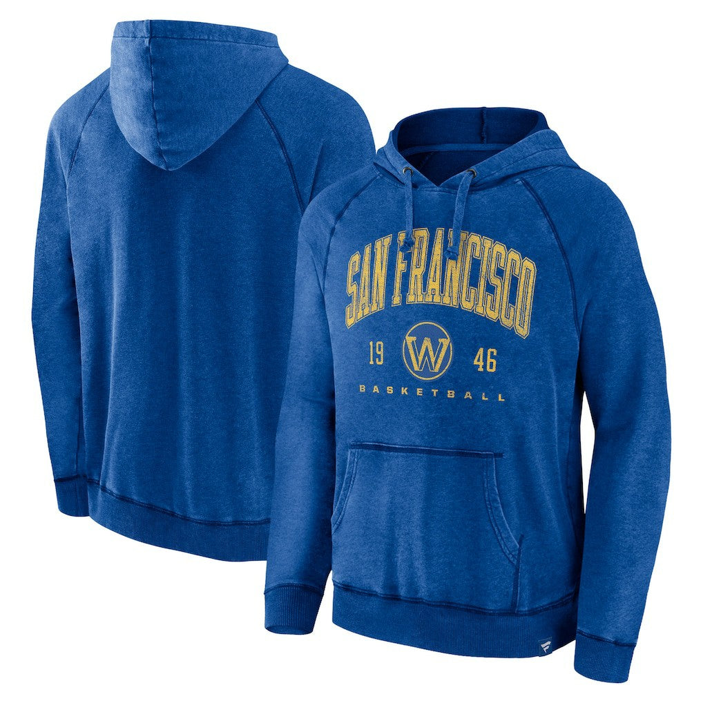 Fanatics Golden State Warriors Foul Trouble Snow Wash Raglan Pullover Hoodie sale