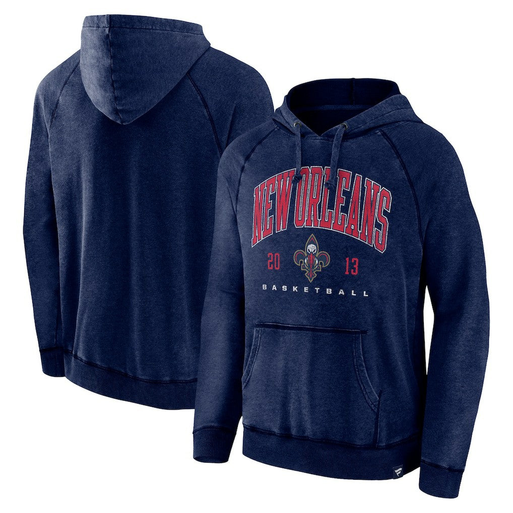 Fanatics New Orleans Pelicans Foul Trouble Snow Wash Raglan Pullover Hoodie
