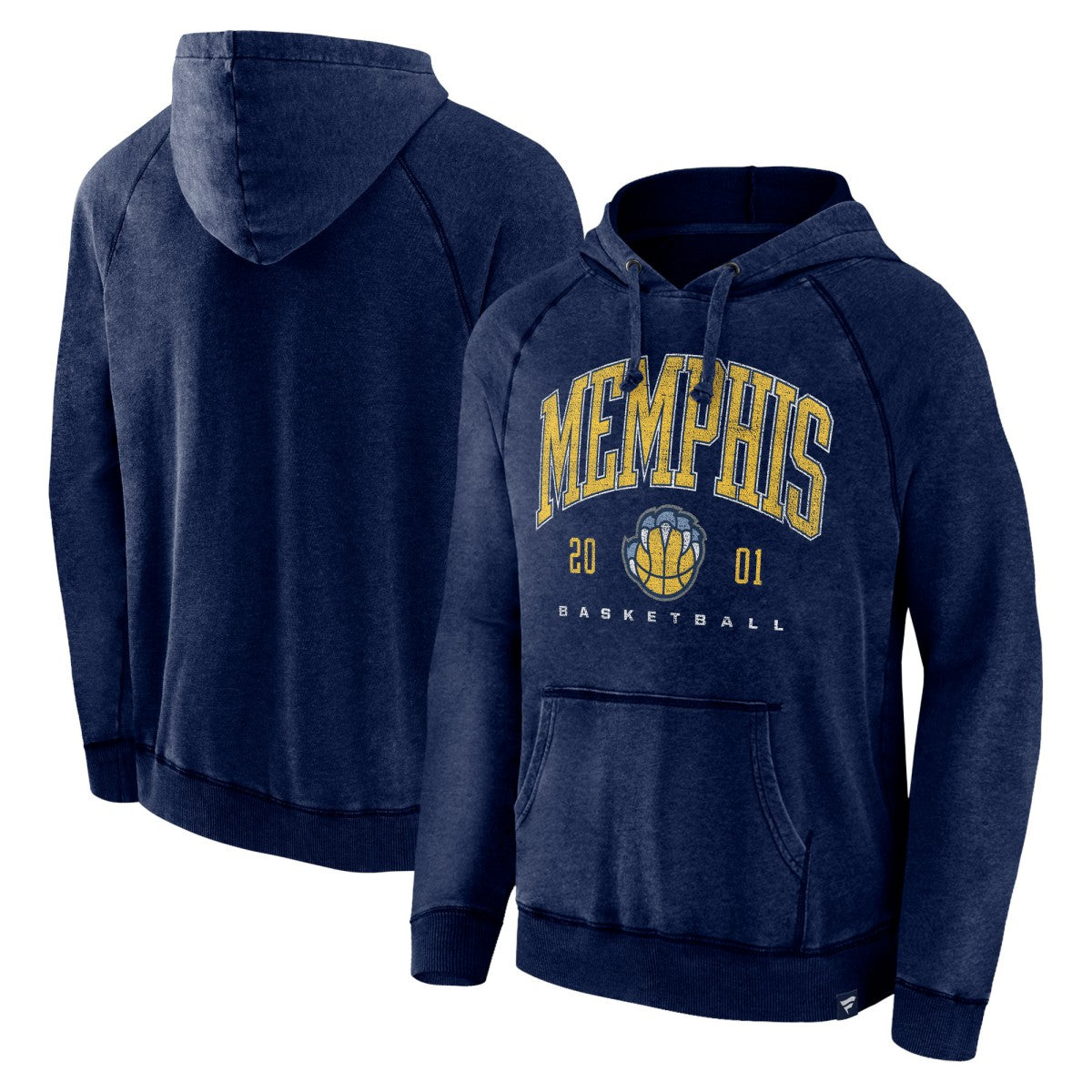 Fanatics Memphis Grizzlies Foul Trouble Snow Wash Raglan Pullover Hoodie