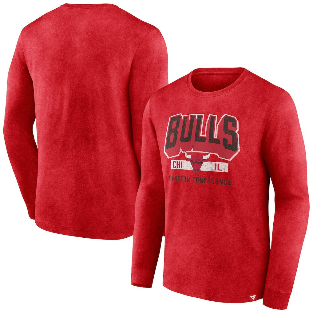 Fanatics Chicago Bulls Front Court Press Snow Wash Long Sleeve T-Shirt sale