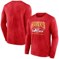 Fanatics Atlanta Hawks Front Court Press Snow Wash Long Sleeve T-Shirt