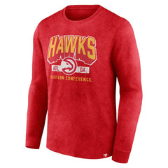 Fanatics Atlanta Hawks Front Court Press Snow Wash Long Sleeve T-Shirt