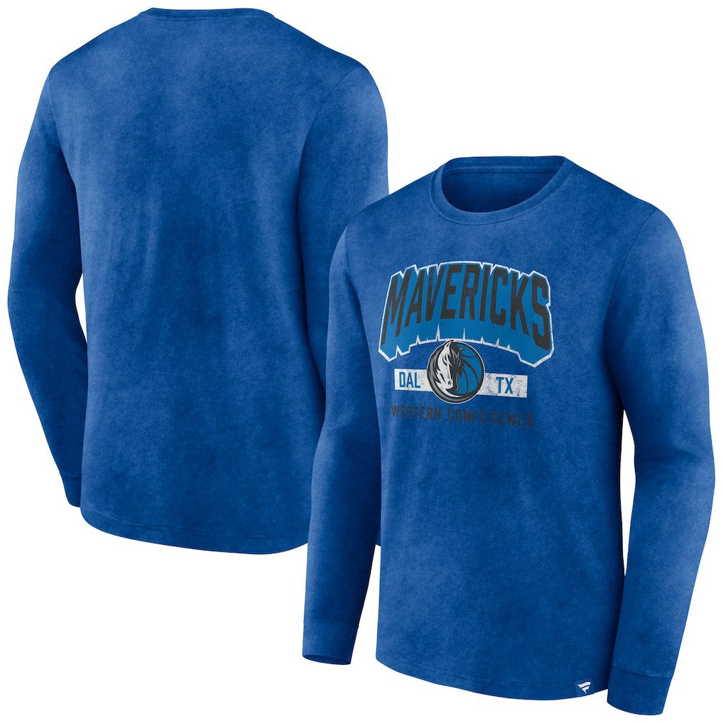 Fanatics Dallas Mavericks Front Court Press Snow Wash Long Sleeve T-Shirt sale