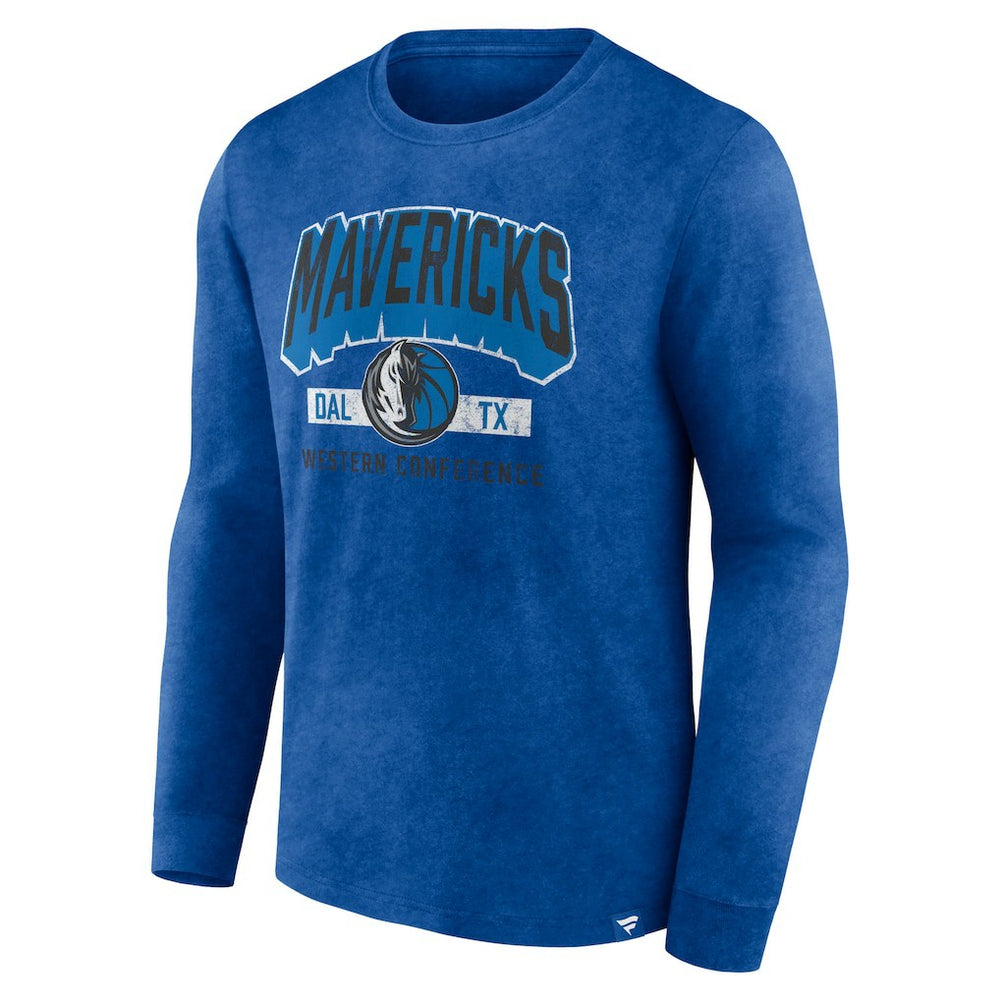 Fanatics Dallas Mavericks Front Court Press Snow Wash Long Sleeve T-Shirt sale