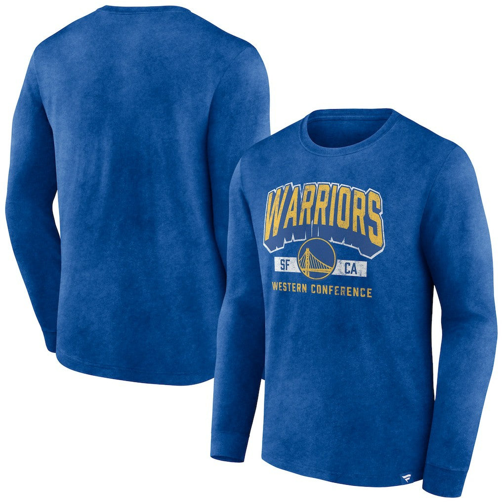 Fanatics Golden State Warriors Front Court Press Snow Wash Long Sleeve T-Shirt sale