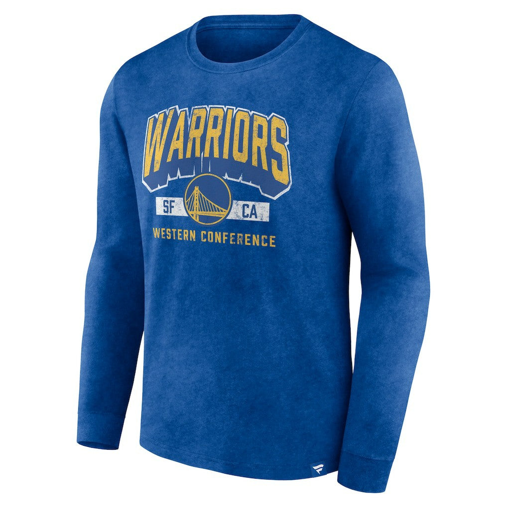 Fanatics Golden State Warriors Front Court Press Snow Wash Long Sleeve T-Shirt sale