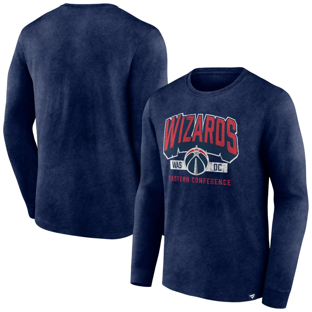 Fanatics Washington Wizards Front Court Press Snow Wash Long Sleeve T-Shirt