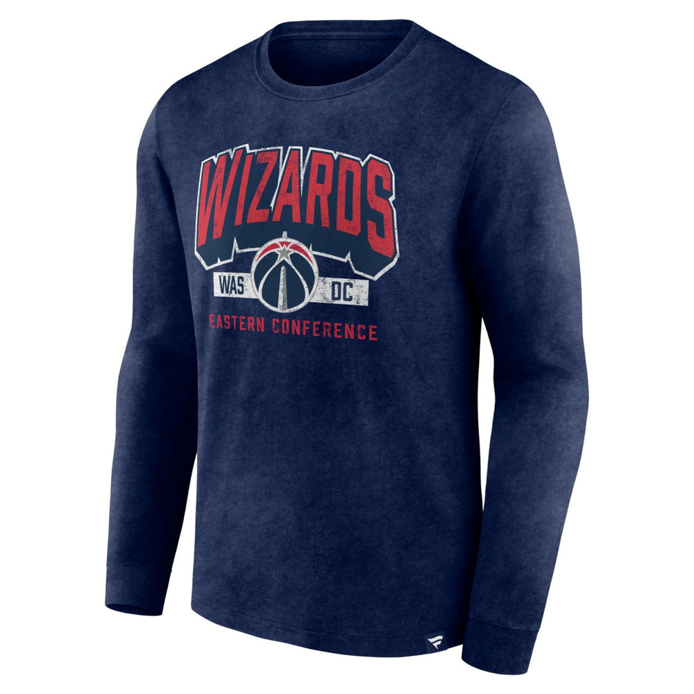 Fanatics Washington Wizards Front Court Press Snow Wash Long Sleeve T-Shirt