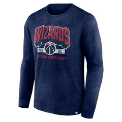 Fanatics Washington Wizards Front Court Press Snow Wash Long Sleeve T-Shirt