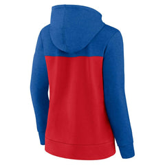 Royal/Red Chicago Cubs Fanatics Women's City Ties Hoodie Full-Zip Sweatshirt