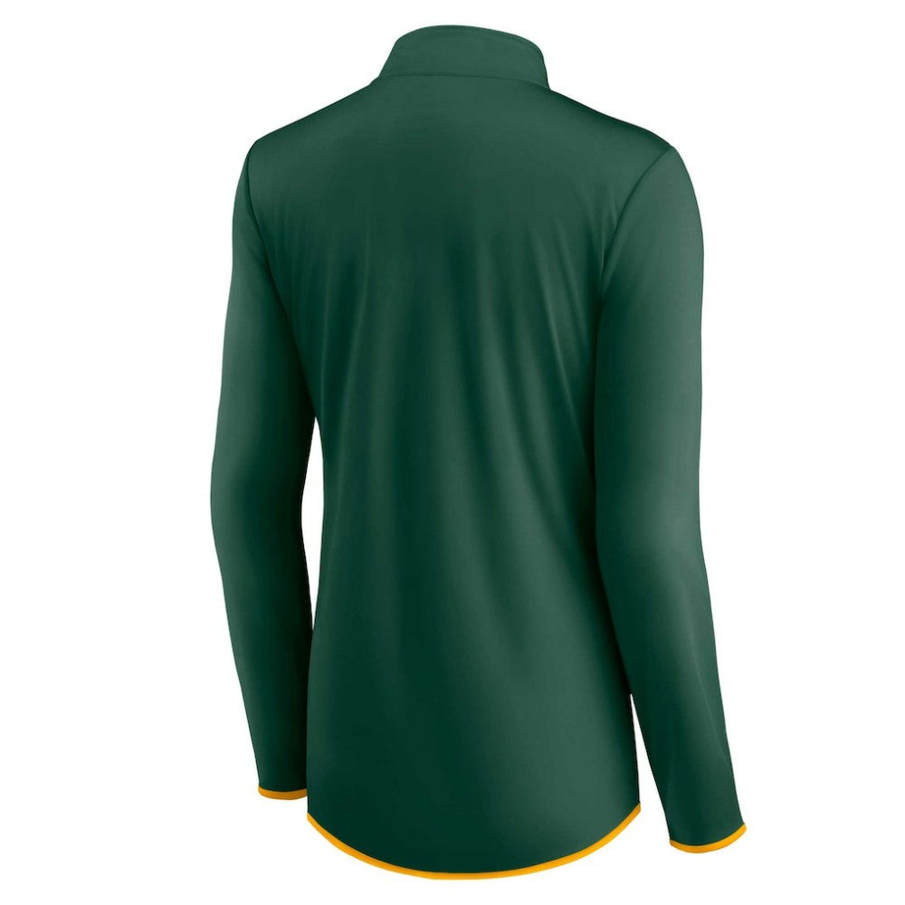 Green Athletics Fanatics Women's Corner Quarter-Zip Top