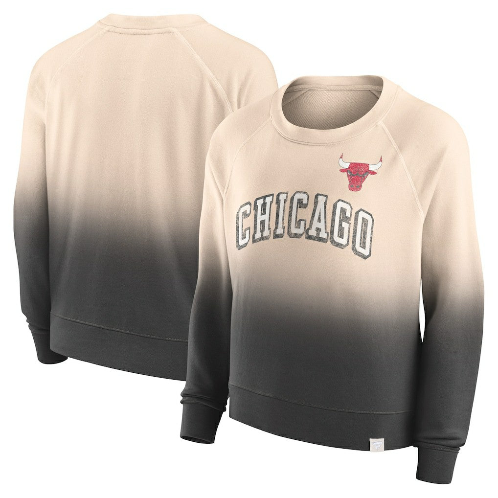 Fanatics Chicago Bulls Women's Lounge Arch Raglan Pullover Sweatshirt