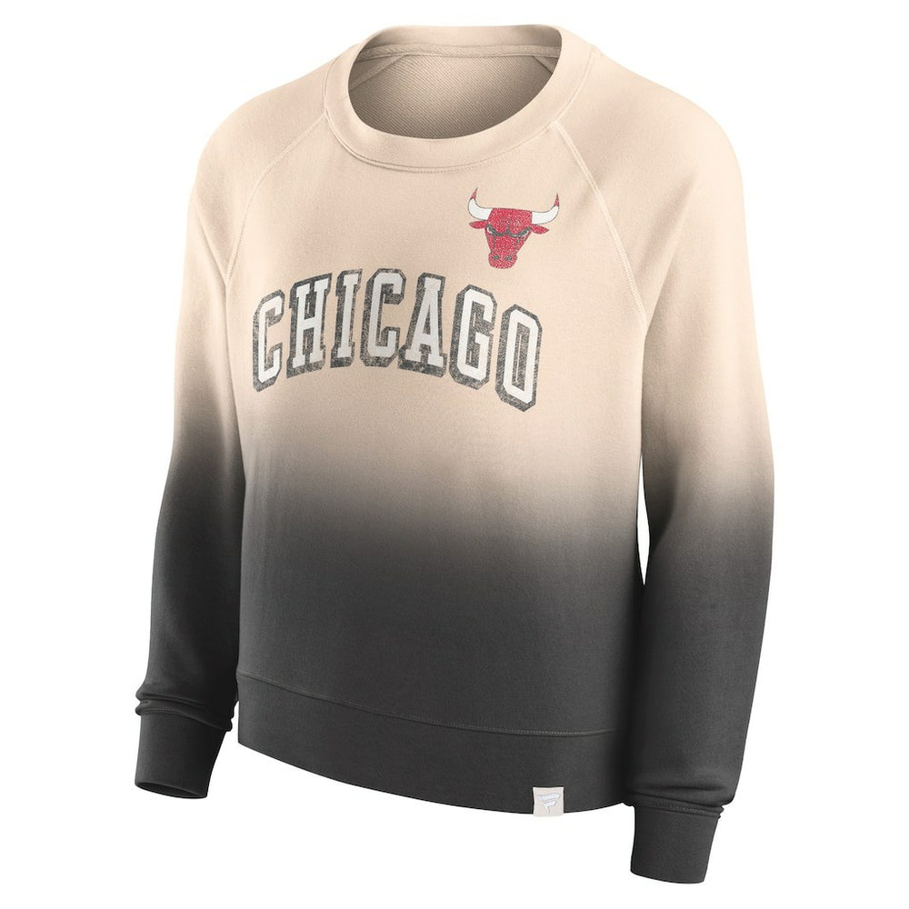 Fanatics Chicago Bulls Women's Lounge Arch Raglan Pullover Sweatshirt