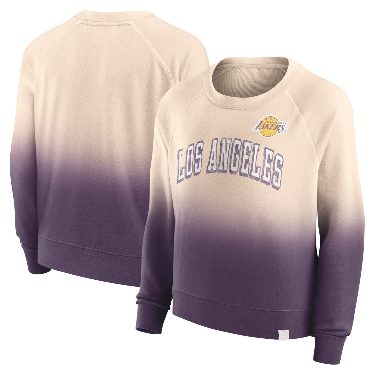 Fanatics Los Angeles Lakers Women's Lounge Arch Raglan Pullover Sweatshirt