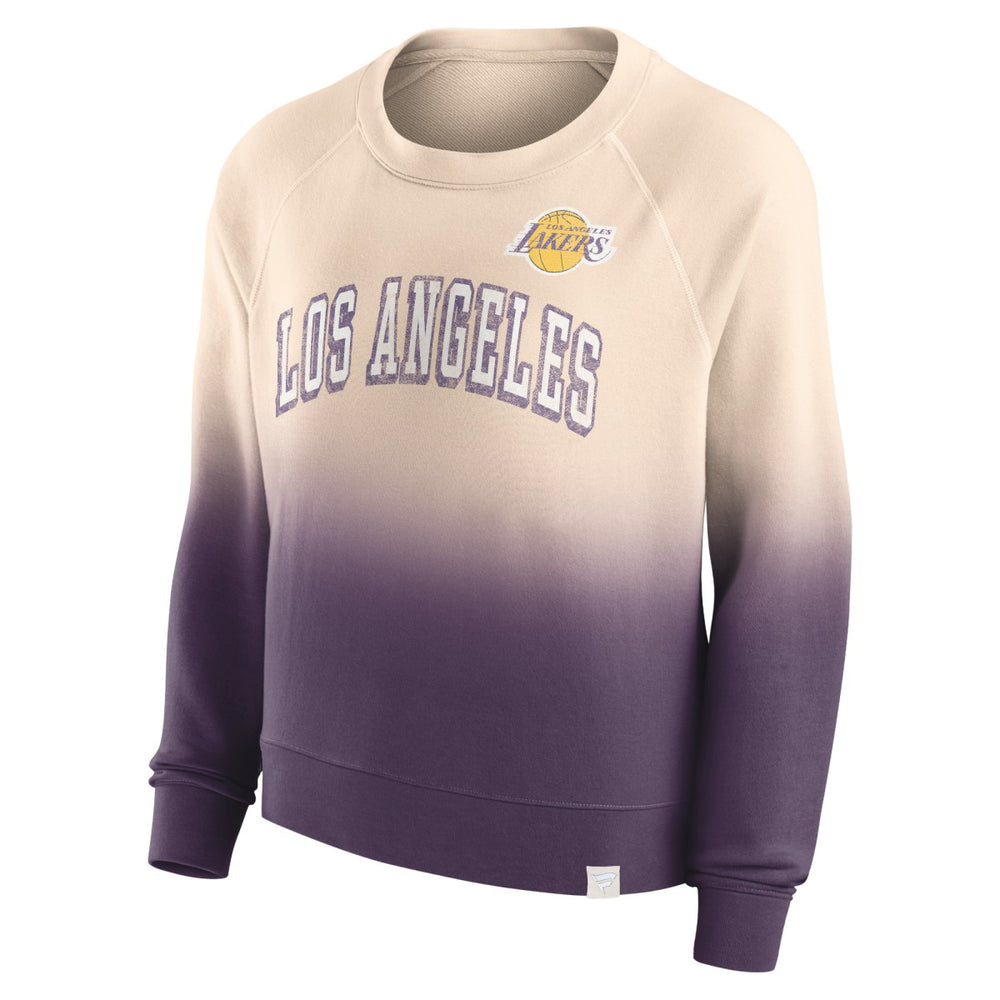 Fanatics Los Angeles Lakers Women's Lounge Arch Raglan Pullover Sweatshirt