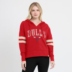 Fanatics Chicago Bulls Women's Bold Move Dolman V-Neck High Hip Hoodie