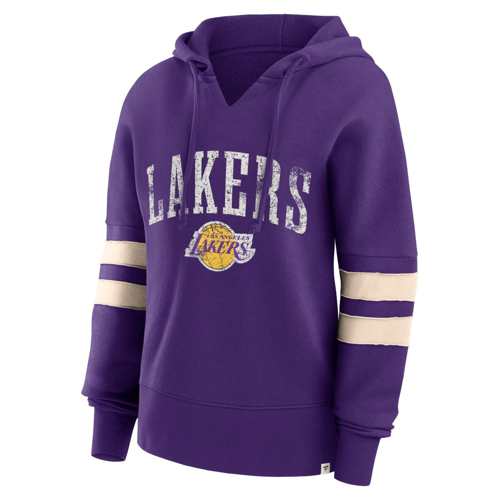 Fanatics Los Angeles Lakers Women's Bold Move Dolman V-Neck High Hip Hoodie