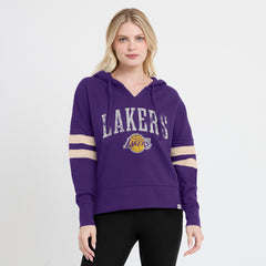 Fanatics Los Angeles Lakers Women's Bold Move Dolman V-Neck High Hip Hoodie
