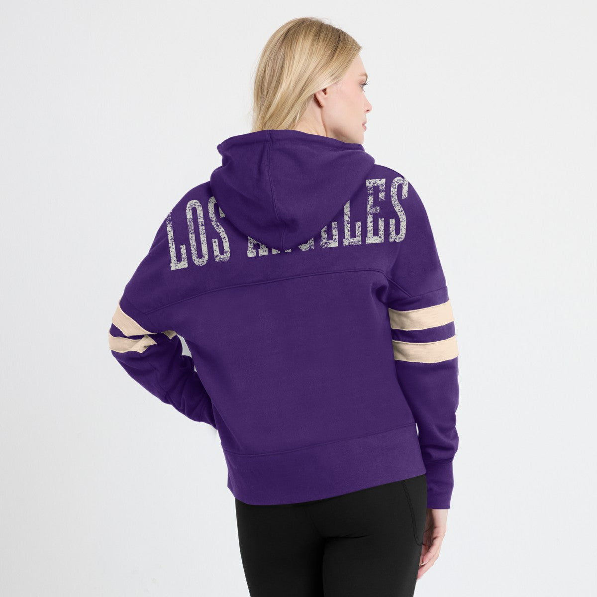 Fanatics Los Angeles Lakers Women's Bold Move Dolman V-Neck High Hip Hoodie