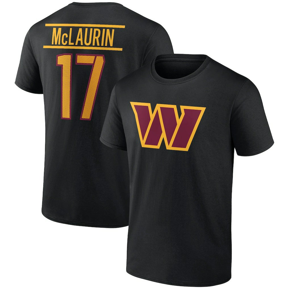 Terry McLaurin  Icon Player Name & Number T-Shirt - Washington Commanders T-shirts