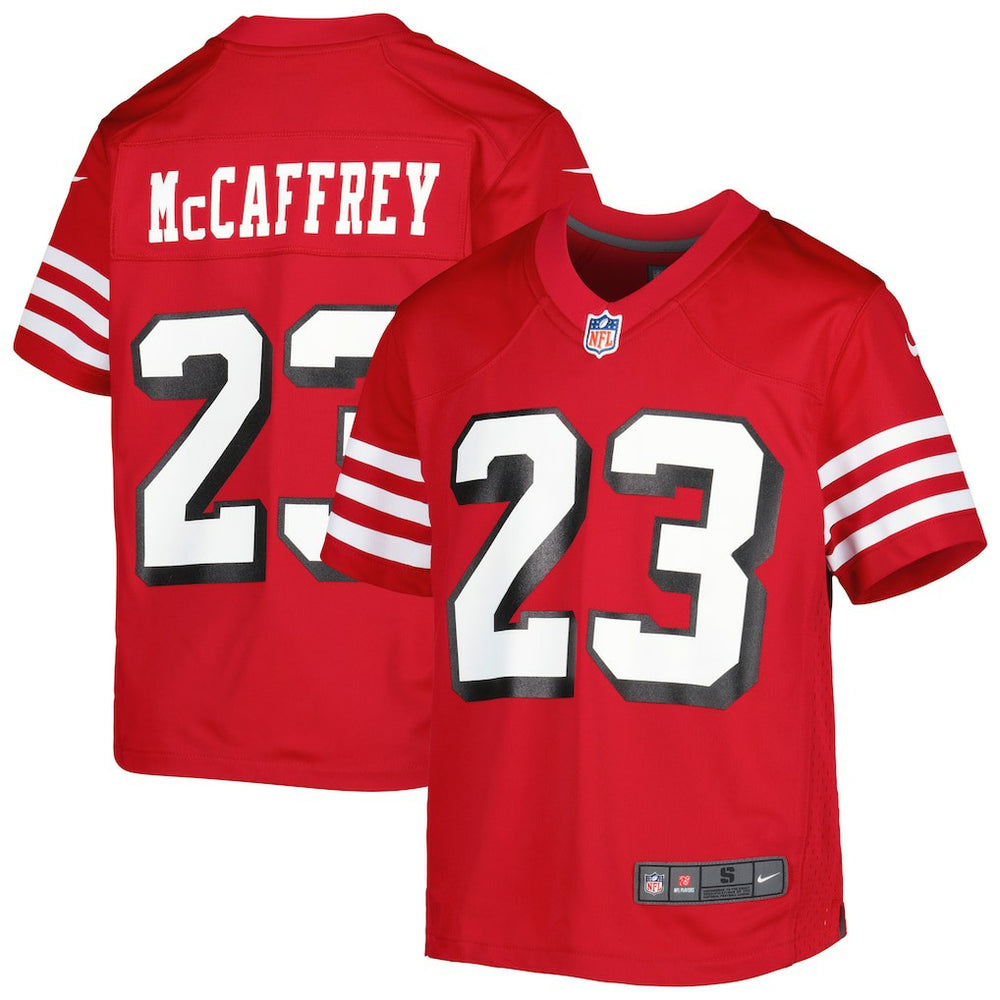 Christian McCaffrey  Youth Game Jersey - San Francisco 49ers Jerseys