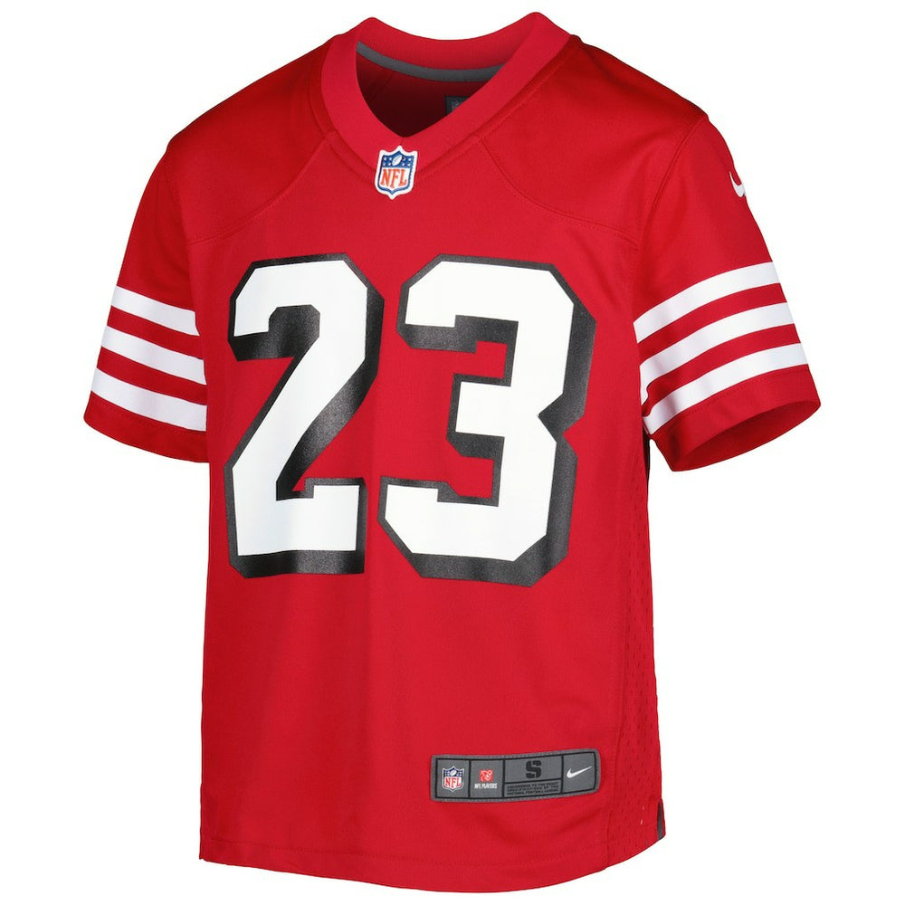 Christian McCaffrey  Youth Game Jersey - San Francisco 49ers Jerseys