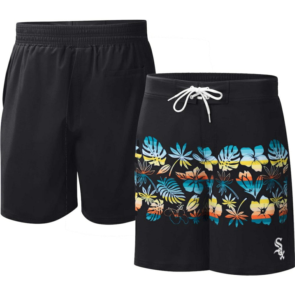 Black Chicago White Sox G-III Sports by Carl Banks Breeze Volley Swim Shorts
