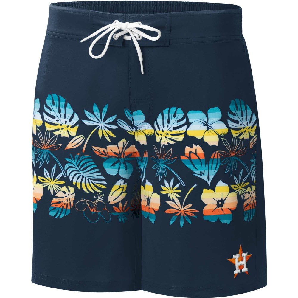 Navy Houston Astros G-III Sports by Carl Banks Breeze Volley Swim Shorts