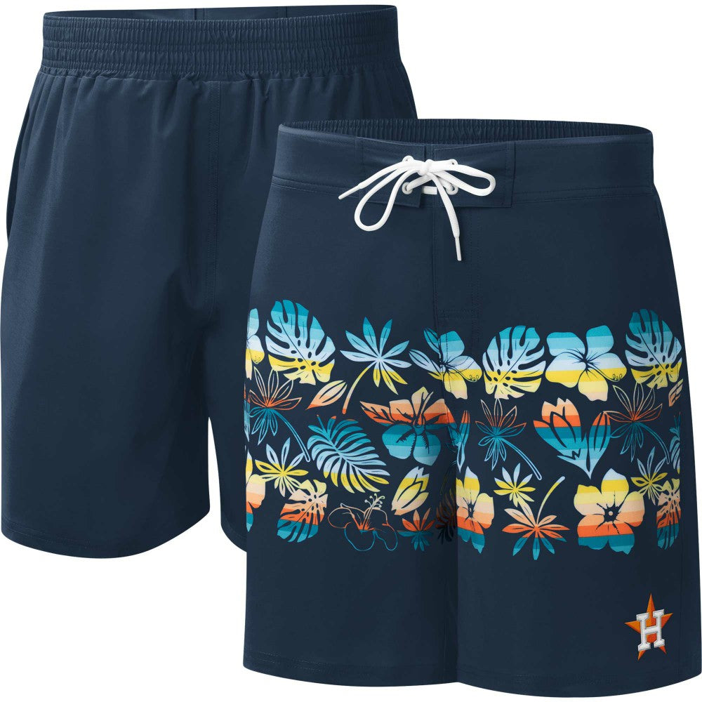 Navy Houston Astros G-III Sports by Carl Banks Breeze Volley Swim Shorts