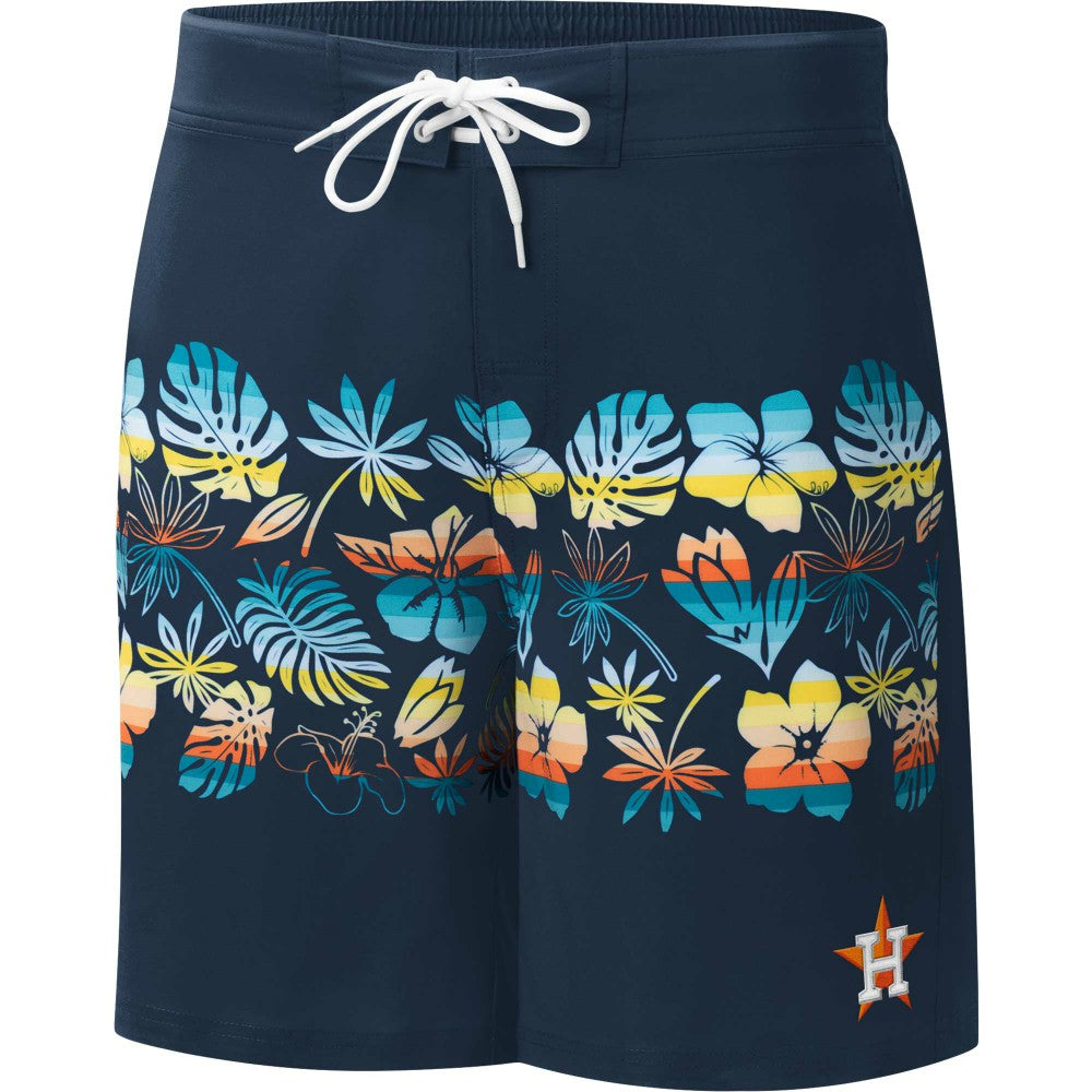 Navy Houston Astros G-III Sports by Carl Banks Breeze Volley Swim Shorts