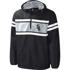 Black Chicago White Sox G-III Sports by Carl Banks Game Score Quarter-Zip Windbreaker