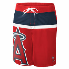 Red Los Angeles Angels G-III Sports by Carl Banks Sea Wind Swim Shorts