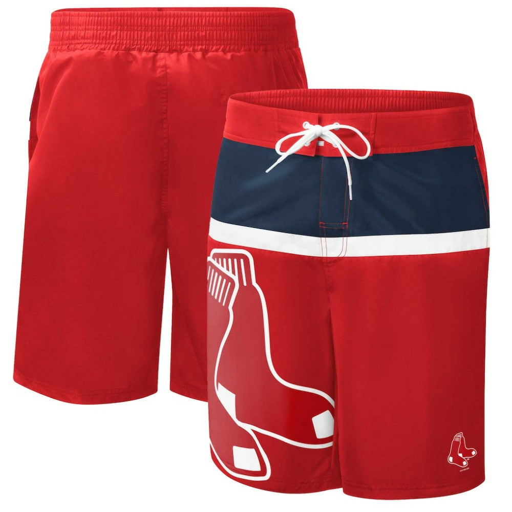 Red Boston Red Sox G-III Sports by Carl Banks Sea Wind Swim Shorts