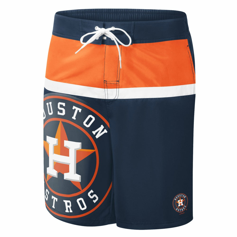 Navy Houston Astros G-III Sports by Carl Banks Sea Wind Swim Shorts