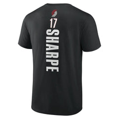 Shaedon Sharpe Portland Trail Blazers Playmaker Team Name & Number T-Shirt