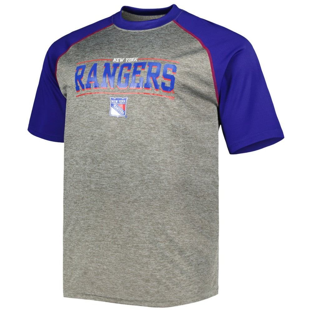 NHL Mika Zibanejad New York Rangers Fanatics Big & Tall Contrast Raglan Name & Number T-Shirt