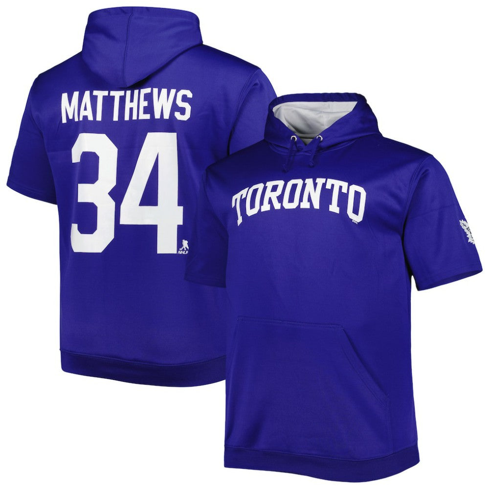 NHL Auston Matthews Toronto Maple Leafs Fanatics Big & Tall Name & Number Pullover Hoodie