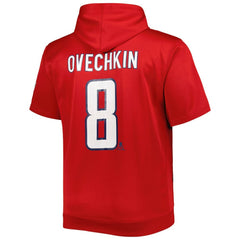 NHL Alexander Ovechkin Washington Capitals Fanatics Big & Tall Captain Patch Name & Number Pullover Hoodie