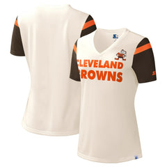 Starter Women's Kick Start V-Neck T-Shirt - Cleveland Browns T-shirts