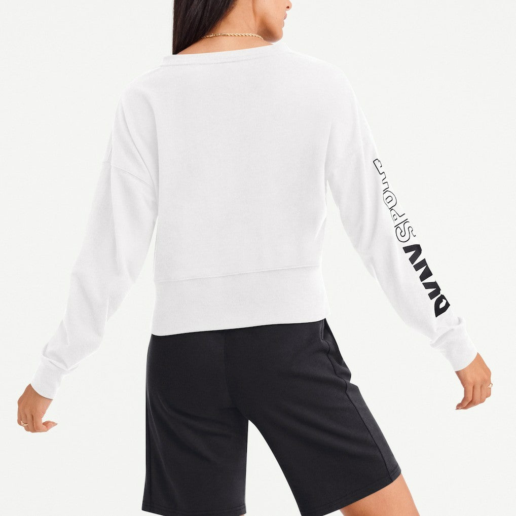 DKNY Sport Women's Lily V-Neck Pullover Sweatshirt - Las Vegas Raiders Pullover