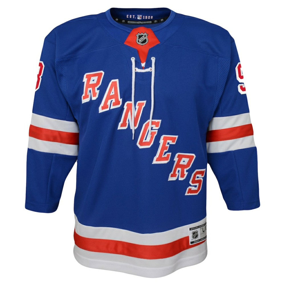 NHL Mika Zibanejad New York Rangers Youth Home Premier Player Jersey