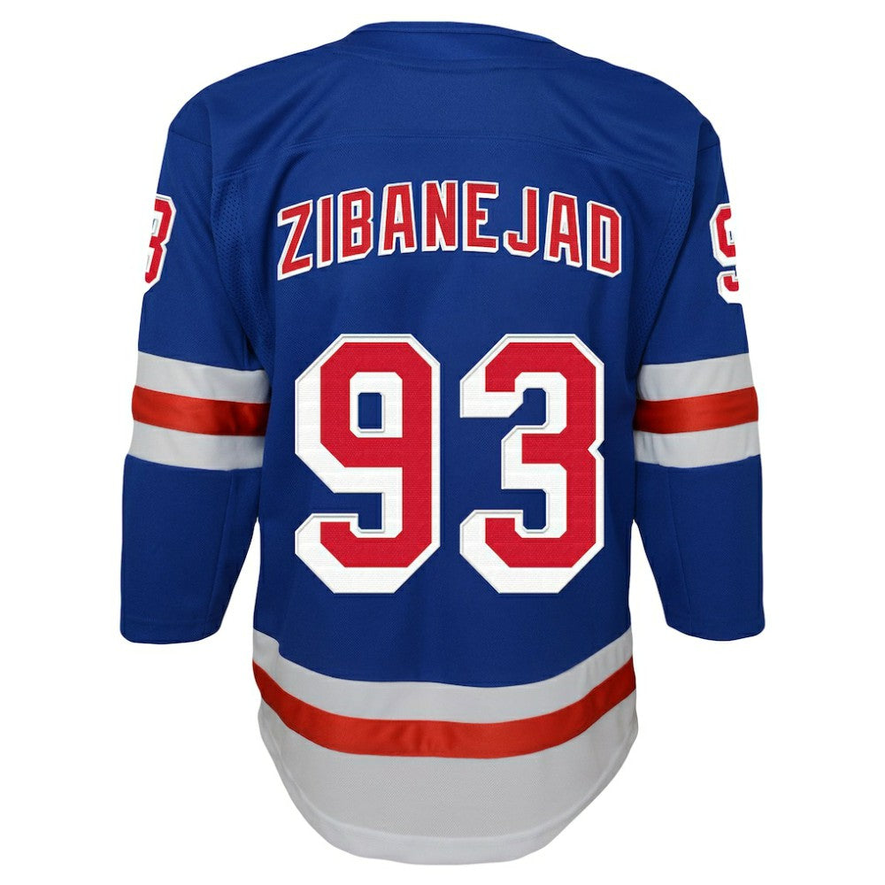 NHL Mika Zibanejad New York Rangers Youth Home Premier Player Jersey