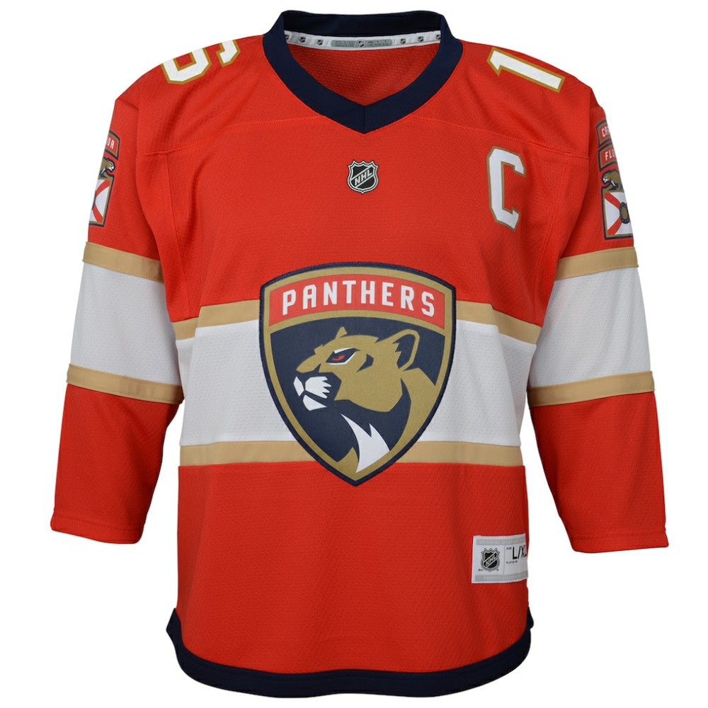 NHL Aleksander Barkov Florida Panthers Youth Home Captain Replica Player Jersey