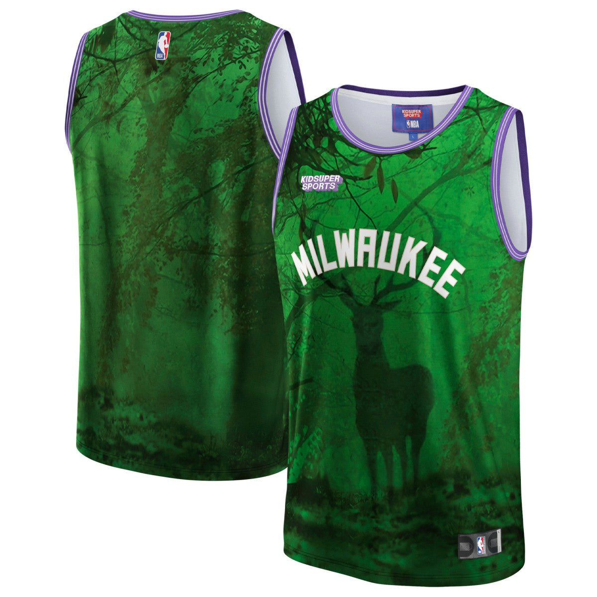Fanatics Milwaukee Bucks NBA & KidSuper Studios Unisex Hometown Jersey
