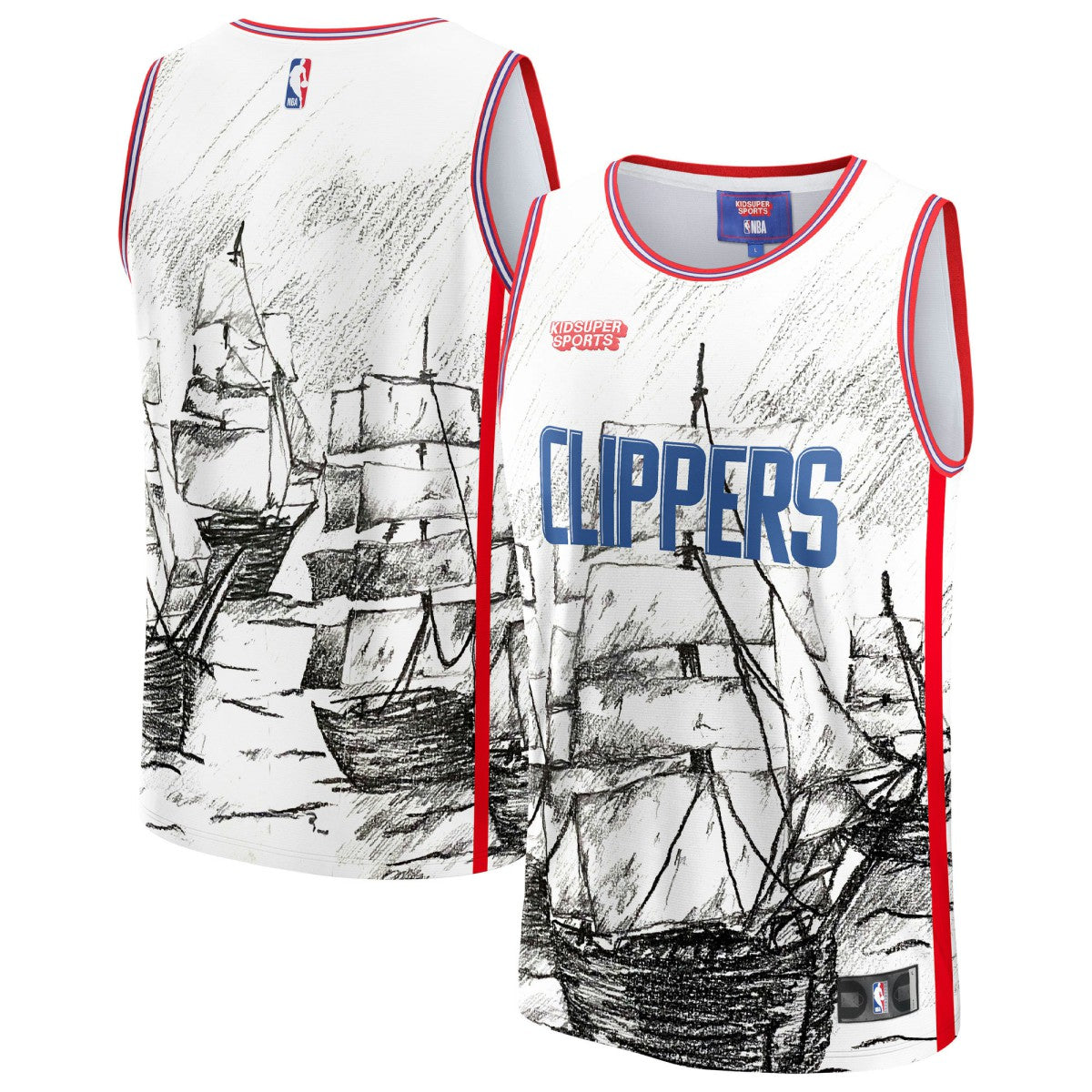 Fanatics LA Clippers NBA & KidSuper Studios Unisex Hometown Jersey