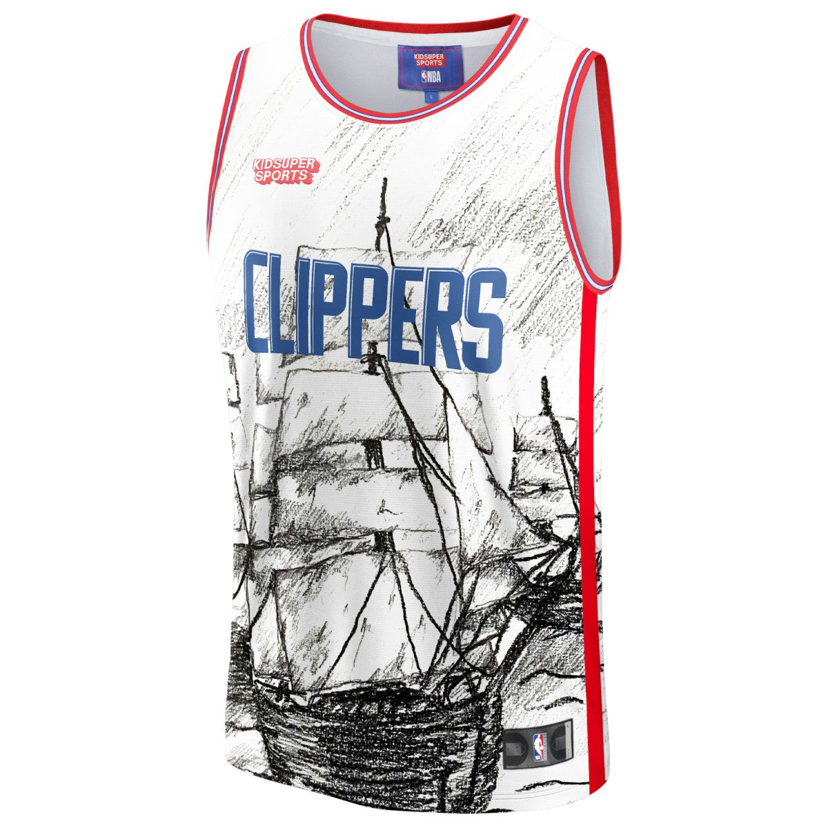 Fanatics LA Clippers NBA & KidSuper Studios Unisex Hometown Jersey