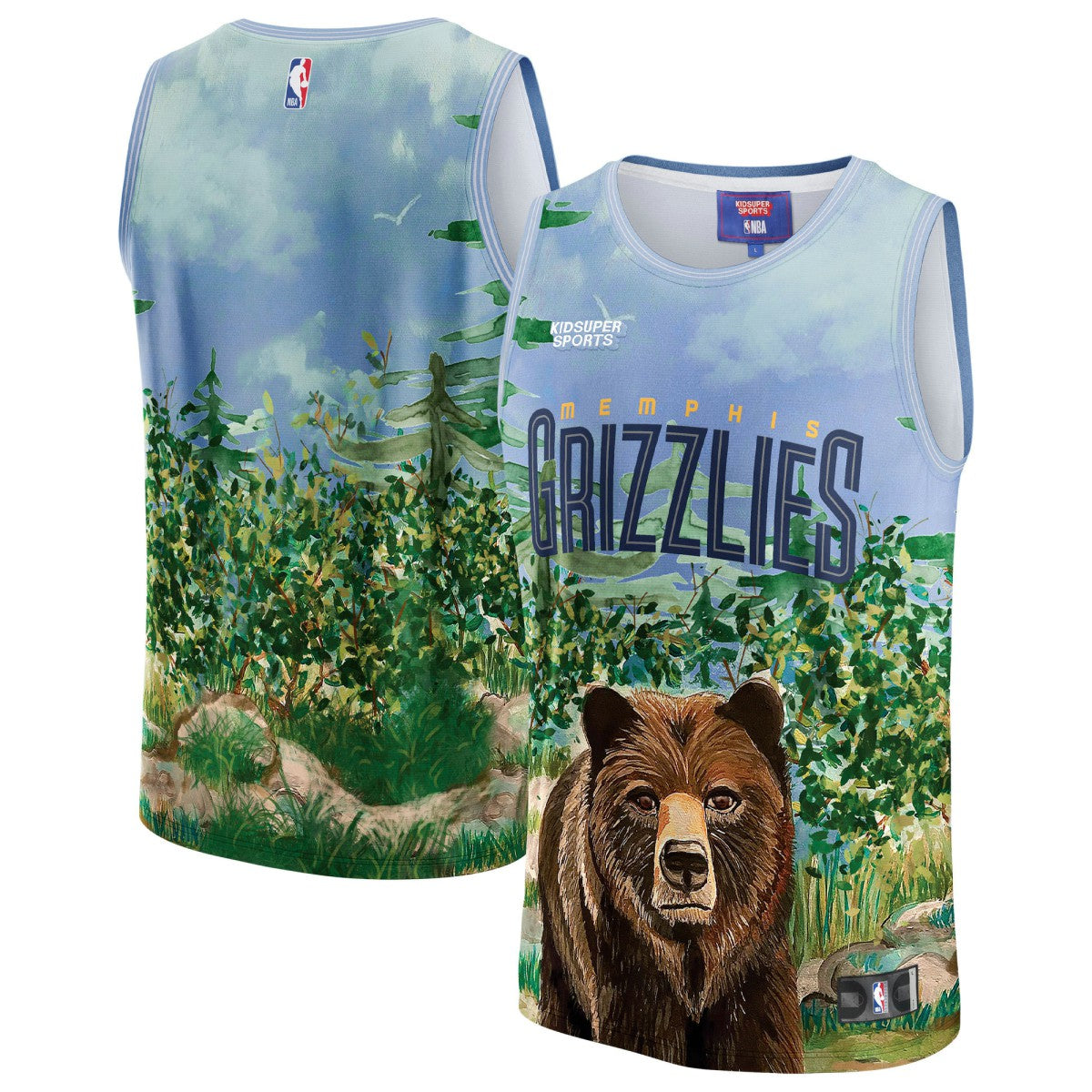 Fanatics Memphis Grizzlies NBA & KidSuper Studios Unisex Hometown Jersey